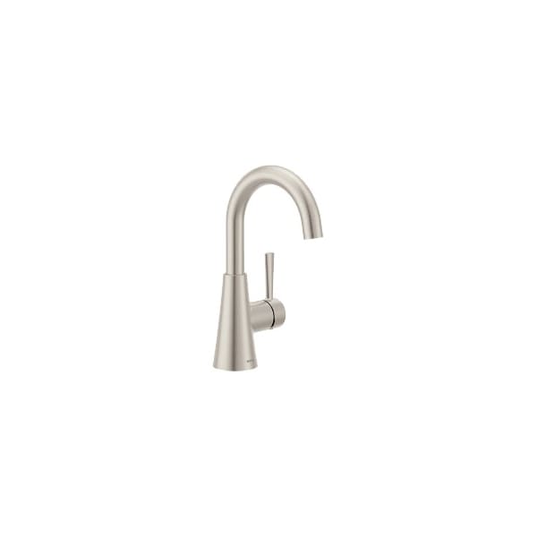 Ronan One-Handle High Arc Bathroom Faucet in Spot Resist Brushed Nickel